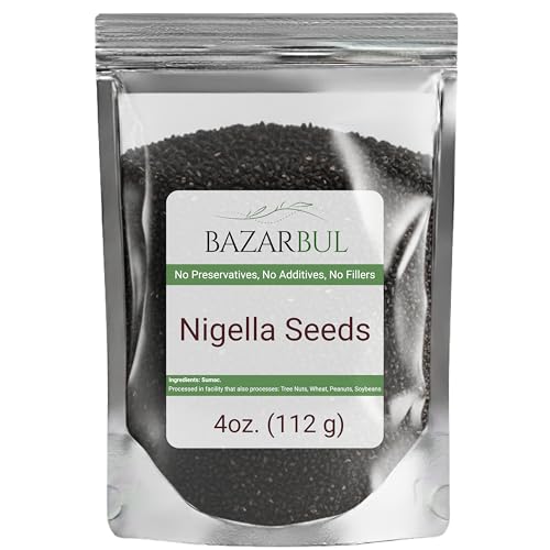 Premium Nigella Seeds (Black Cumin) | Pure, Aromatic & Whole Kalonji Spice (4 Oz) | Essential for Baking, Culinary & Wellness | Non-GMO, No Additives