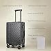 JLY 100% Polycarbonate Zipperless Luggage, Double TSA Locks Suitcase 20 inch Hardside 4 Spinner Wheels, Aluminium Alloy Handle, Flight Cabin Carry-on Travel Case. (Black)
