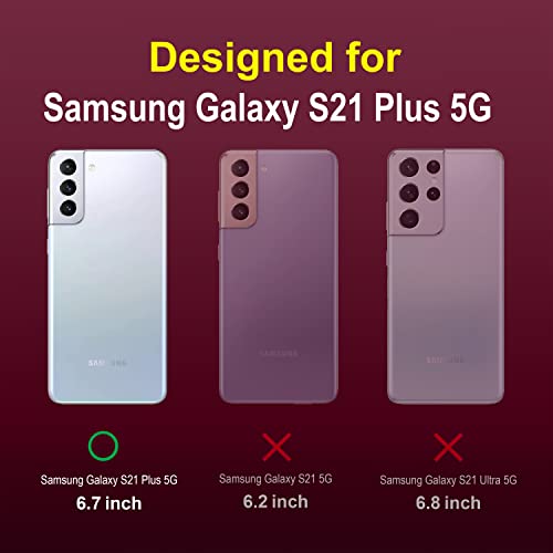 Image of Amazon Brand - Solimo Mobile Cover for Samsung Galaxy S21 Plus 5G (Silicon Plum)