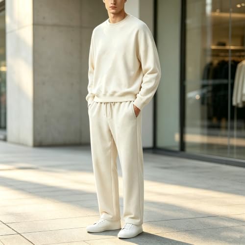 Loinjsnktng Mens Track Suits 2 Piece Set With Sweatshirts Sweatpants Fall Sweatsuits Sets Winter Activewear Gym Sports Outfit - image 2