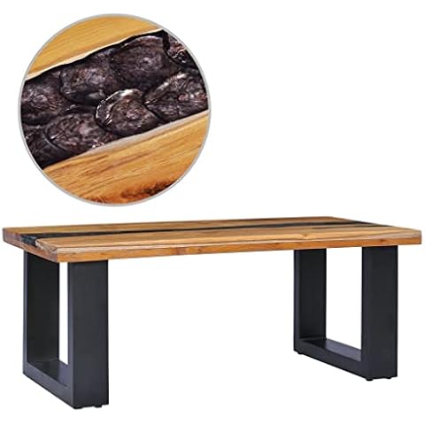 vidaXL Handmade Teak Wood Coffee Table Cover