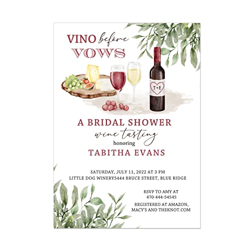 Wine Bridal Shower Invitation, Winery, Wine tasting Invitation