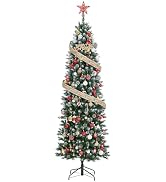 ガービー（Garvee） クリスマスツリー スリム 180cm Christmas tree ツリー おしゃれ 北欧風 まるで本物 高濃密度 枝増量 高級 組立簡単 新年飾り 飾り クリスマス ...