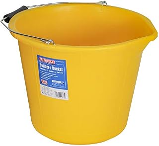 Faithfull FAI3GBUCKET 14 Litre (3 Gallon) Black Builders Bucket