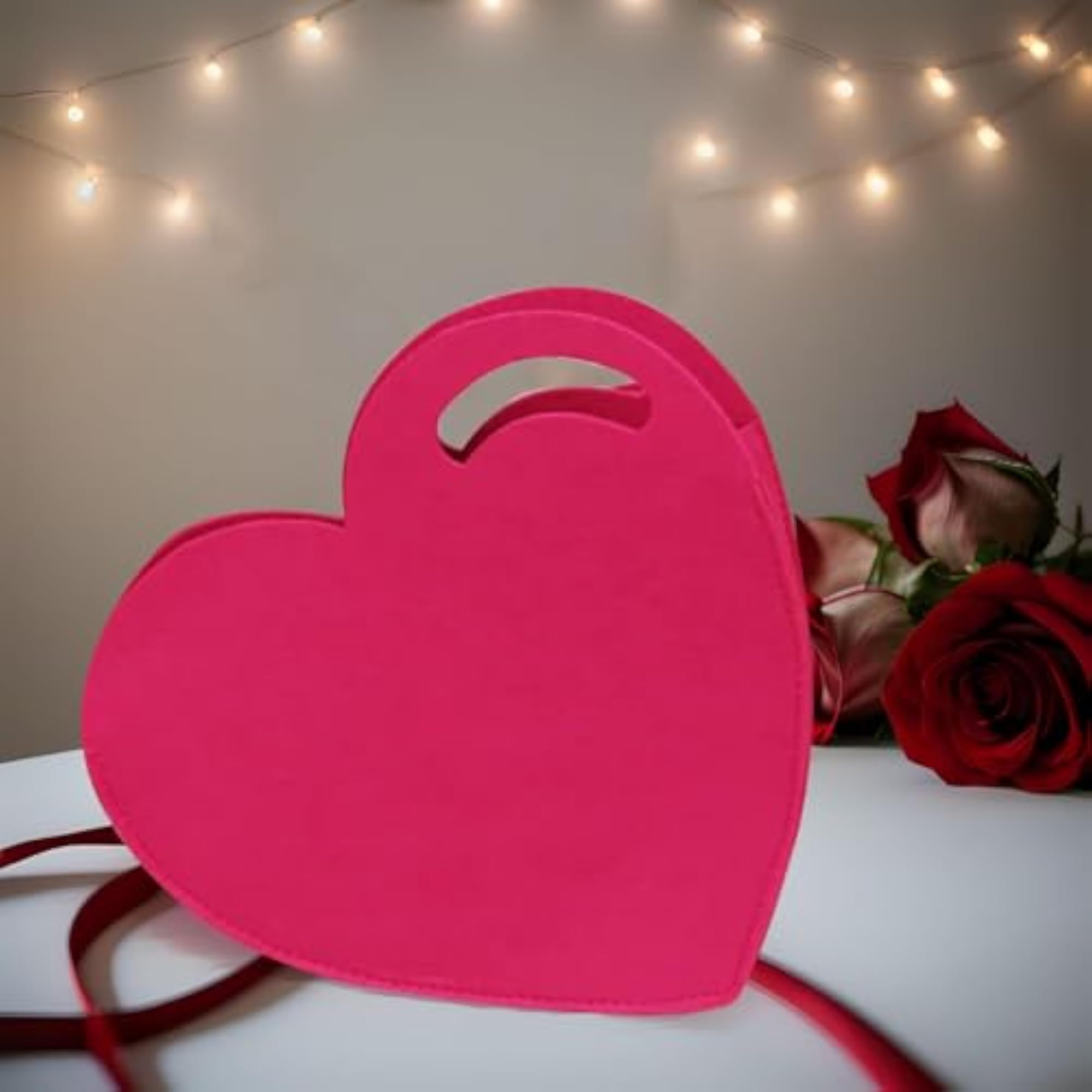 Love Heart Gift Bag for Weddings and Parties, 30cmx27cmx10cm