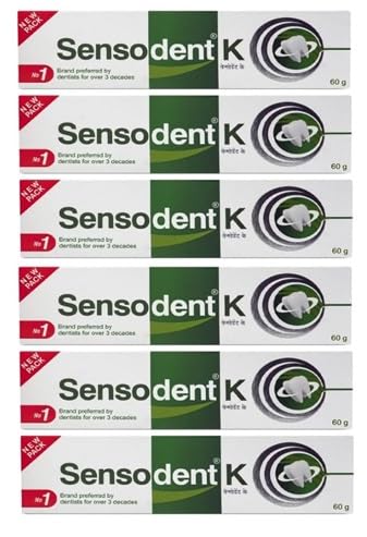 Sensodnt-K Dental Cream for strong teeth - 75 gm, Pack Of 6