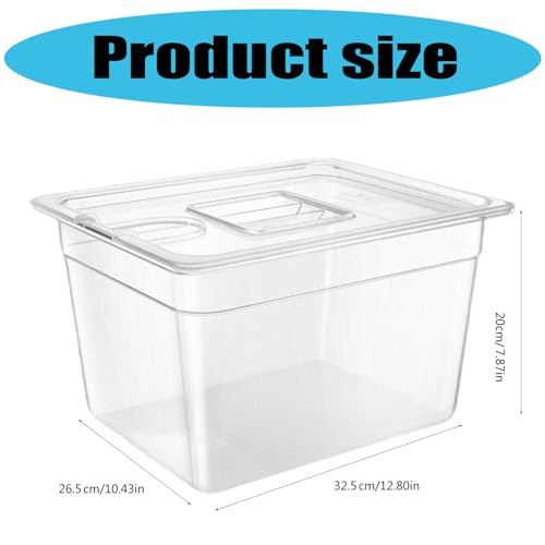 Recipiente de coccion lenta cubeta transparente para cocina termica 4