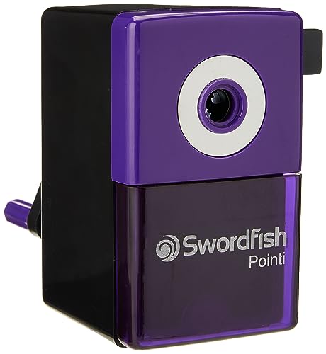 Swordfish ‘Pointi’ Manual Pencil Sharpener [40235], Black