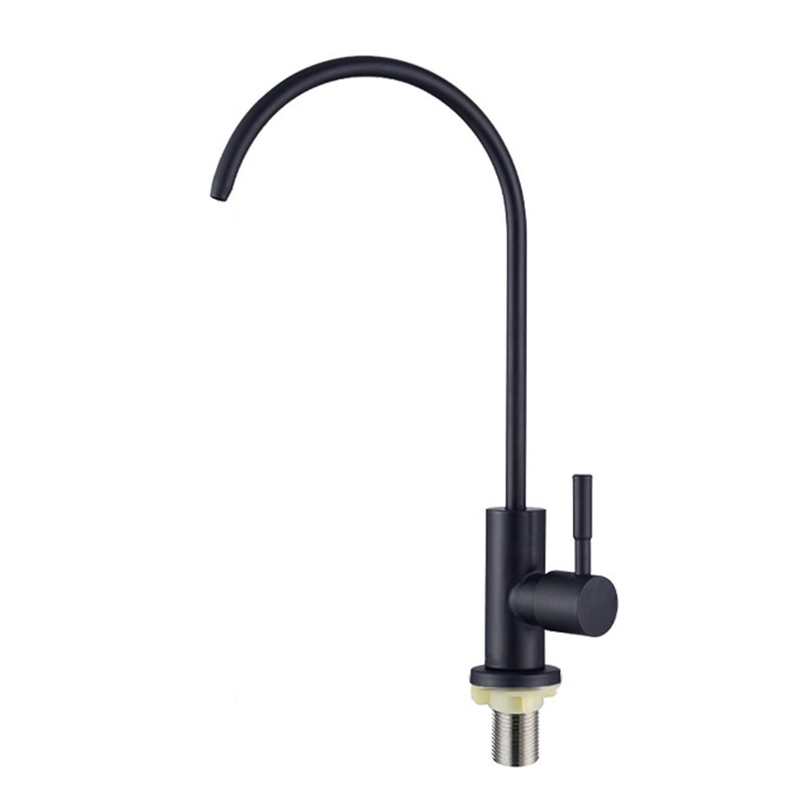 Robinet d'eau froide 360° en acier inoxydable et raccord G1/2 pour système osmose inverse