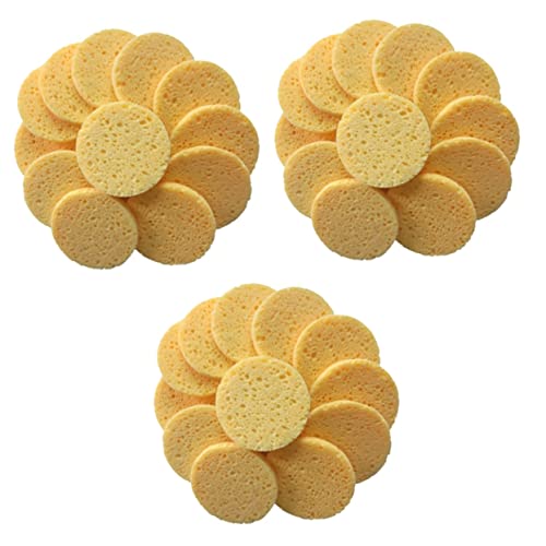 Éponge de bain exfoliante en luffa avec filet africain et coton propre pour visage, lot de 60