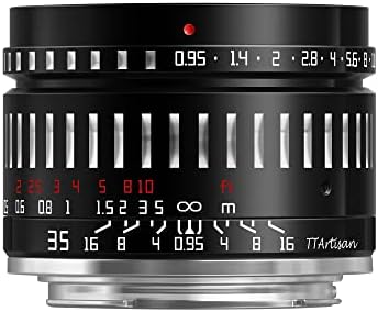 TTArtisan 35mm F0.95 APS-C Manual Fixed Camera Lens for Sony E-Mount Mirrorless Cameras A5000 A5100 A6000 A6100 A6300 A6400 A6500 A6600 NEX-3 NEX-3N NEX-3R NEX-5T NEX-5R NEX-5 NEX-5N NEX-7 NEX5C
