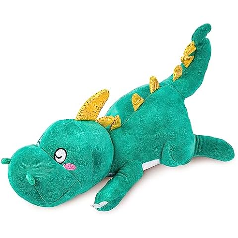 CLOVERCAT Dragon Plush A, Cute Stuffed Animal, Throw Pillow, Stuffed Animal for Kids, Cuddle Pillow, Kids Toys, Dinasaur Stuffed Animal, Plush Pillow Cover