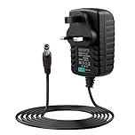 12V 3A Power Supply Adapter,AC 100-240V to DC 12V Power Supply UK Plug for LED Strip Lights CCTV Cameras ADSL Modems Routers and More 5.5mm x 2.5mm Jack Wall Charger 1M Cable for Home Office Use