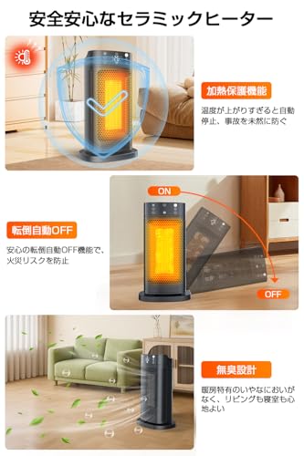 Mejor セラミックファンヒーター 2000A の商品画像 8