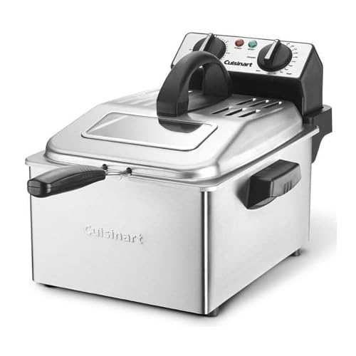 Cuisinart 4-Quart Deep Fryer Bundle With Kitchen Tongs (2-Pack) (3 Items) #TOP1