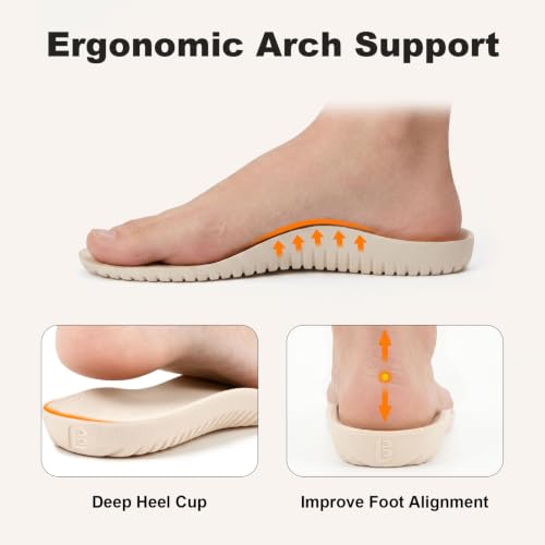 Image of LongBay Slippers for Women Memory Foam Open Toe Slide Indoor House Shoes Slip On Bedroom Comfy Gift