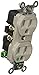 Receptacle,Duplex,15A,5-15R,125V,Gray