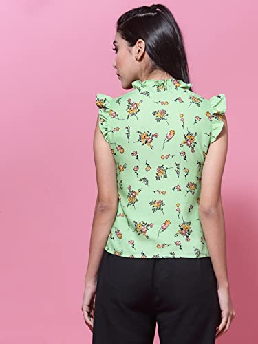 Image of OOMPH! Women's Crepe Floral Relaxed Fit Shirt