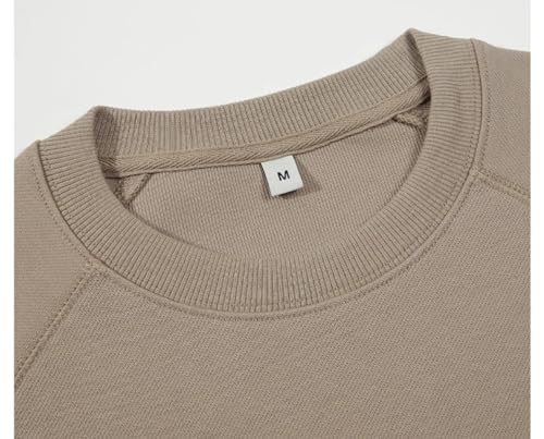 DBFBDTU Autumn Winter Unisex Sweatshirt Solid Color O-Neck Loose Casual Long Sleeve Youth Tops4