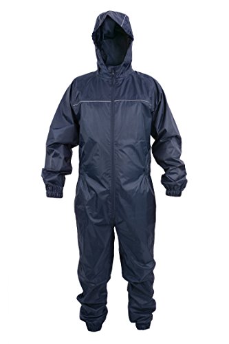 Dry Kids Combinaison de Pluie imperméable - Bleu marin - Large