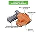 HolsterHood Water Buffalo Leather Holster Compatible with Glock 19 (Gen 3/4/5), 19X,17, 45, 44, 25, 32, 23, 22, 26/ Sig Sauer P320/ 1911 / Berretta APX/S&W M&P – IWB, OWB Holster, and Mag Holder
