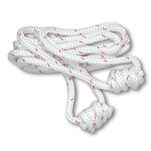 Hana Yog Medical Yoga Synthetic Ropes | Yoga Ropes for Physiotherapy | Medical Yoga Ropes for Exercise (White, 12mm Long)