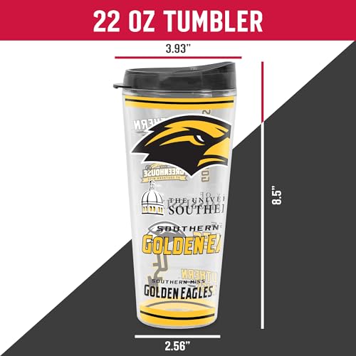 Image of Rico Industries NCAA College Double Wall Mayhem 16oz Or 20oz Tritan Tumbler W Lid