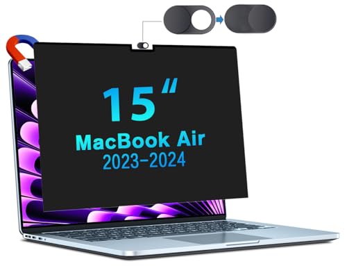 Filtro de privacidad magnético para MacBook Air 15 M2 M3 protector anti luz azul