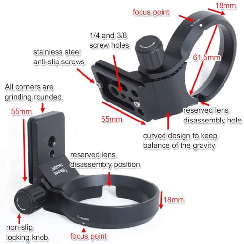 Bague de fixation pour trépied compatible objectif Sony SEL85F14GM SEL90M28G