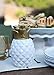 TIKI Brand 3-Pack Table Torch Glass Pineapple White and Gold - Decorative Outdoor Torch for Backyard, Lawn, and Patio, 6.5 in, 1117077