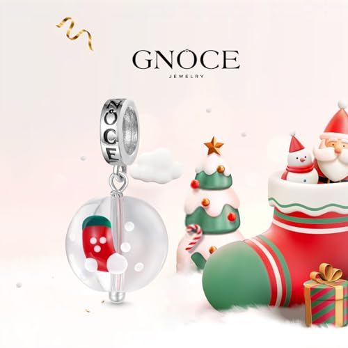 Image of GNOCE Christmas Charm Silver Plated & Sterling Silver Bracelet Gift