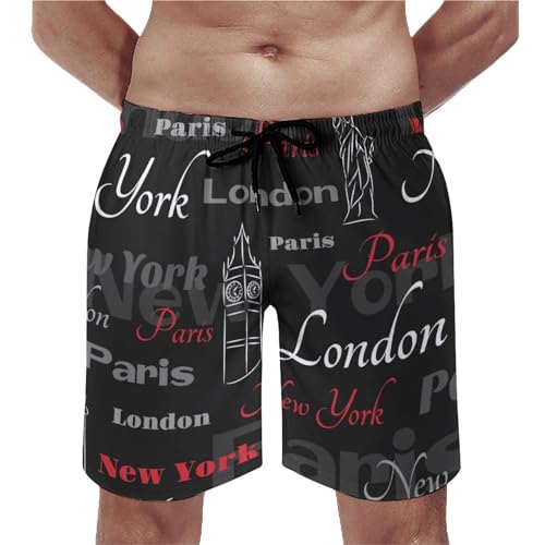 Shorts de bain homme Londres parfait pour vos vacances d'été à la plage et au bord de la piscine