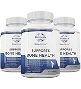 BioYouth Labs Natural Bone Strength Supplements for Adults, 180 Capsules - Nutritious Blend of Co...