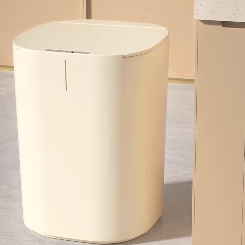 Cubo de basura para oficina con sensor y acabado premium elegante 2