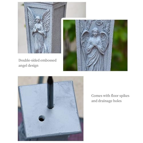 Support de fleurs en résine pour décoration de tombe et mausolée - 8