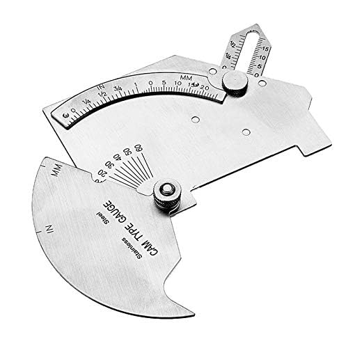 Welding Ruler Bridge Cam Gauge Weld Bead Measurement Tool Stainless Steel Inspection Gauge For Surface Butt Joints Throat Checking Metric and Ulnar Scales-image-1