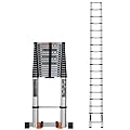 Telesladder Telesladders Multi-Purpose Extendable Ladder Telesladder Aluminum Telescoping Ladder 20Ft / 23.6Ft / 25Ft / 26Ft, Heavy Duty Folding Telesextension Ladders with St/6.2M