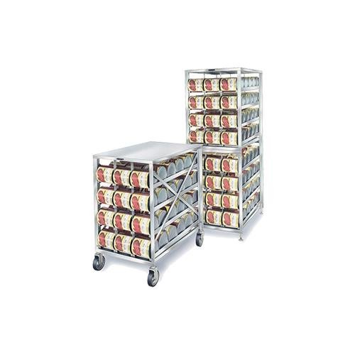 Mobile Can Storage Rack by Lakeside – Stainless Steel, Model PBCR2