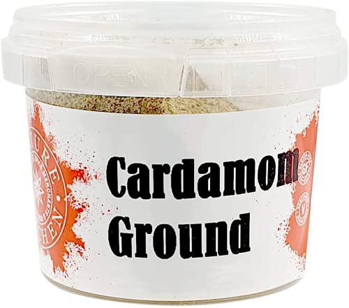 Image of Nature Kitchen Cardamom Ground Green, 50g Pot Seasoning Spice, Gluten Free, Vegan Friendly, Aromatic Green Cardamom Powder for Baking, Marinades, Sauces, Frying, Grilling and Everyday Cooking