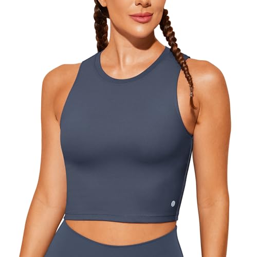 Image of Natural Feelings Nudi Sports Bras for Women Removable Padded Yoga Tank Tops Sleeveless Fitness Workout Crop Tops