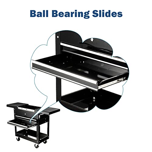 Happytools Happytool Rolling Tool Cart, Lockable Tool Chest Mechanic W/Storage Drawers & Wheels, Tool Box Organizers On Wheels For Black #TOP5