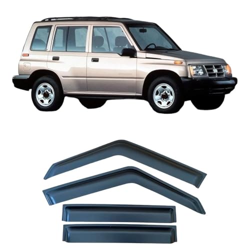 Déflecteurs de vitre Chevrolet Tracker 1996-1998 bulles ventilation - 7