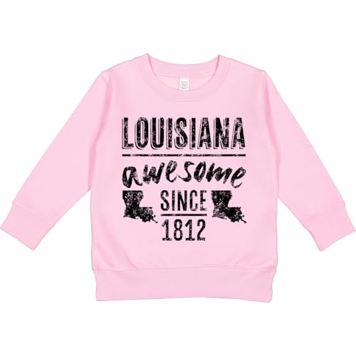 inktastic Louisiana Awesome Since 1812 Toddler Sweatshirt 4T Pink 390af