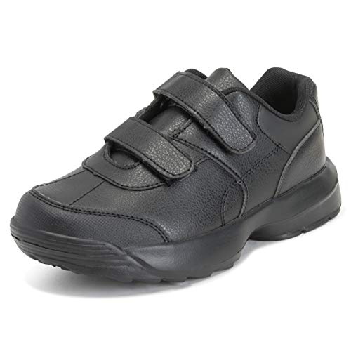 Get Fit Niños Unisex Colegio Casual Zapatos Llanura Muchachos Chicas Zapatos Entrenadores   All Negro   UK1/EU33   BS0307