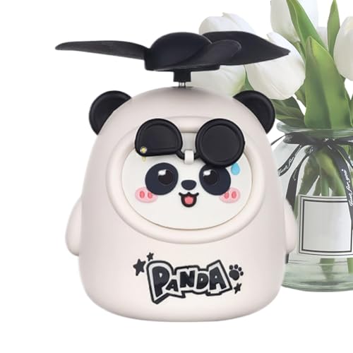 Ventilador de mano – Ventilador silencioso de escritorio | Escritorio | Escritorio recargable | Escritorio portátil pequeño | Dispositivo de refrigeración eléctrico recargable en de panda para