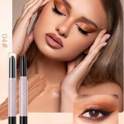 Pakivs Eyeshadow Stick Set, 12 Colors Matte Glitter Pearlescent Eyeshadow Eyeshadow Sticks Waterproof Long Lasting High Pigmented Eye Shadow Professional Makeup Eye Pencil For Women #TOP3