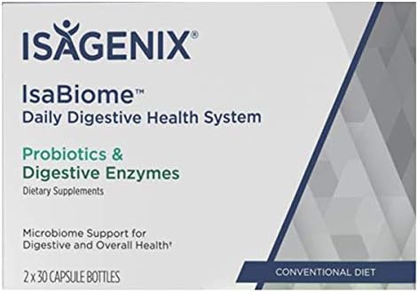 Isagenix IsaBiome Daily Digestive Health System for Conventional Diet 2 x 30 serving bottles