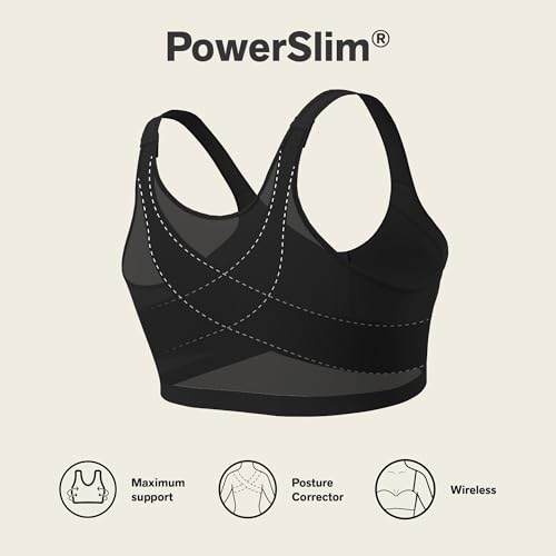 Image of Leonisa Multi-Functional - Posture Corrector Bra Wireless Front Closure Bra for Women Full Coverage
