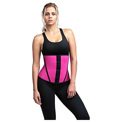 Diva Fit womens Trainer waist shapewear, Pink, X-Large US Cover