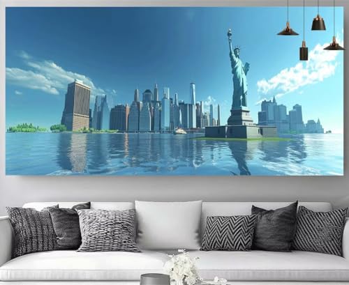 Broderie diamant XXL New York kit complet de strass cristal éclatant 50x100cm